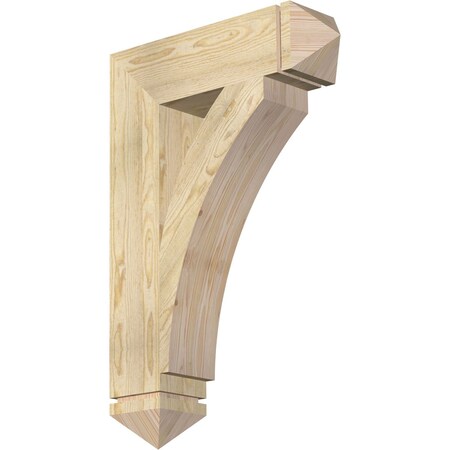 Thorton Arts & Crafts Rough Sawn Bracket, Douglas Fir, 6W X 24D X 36H